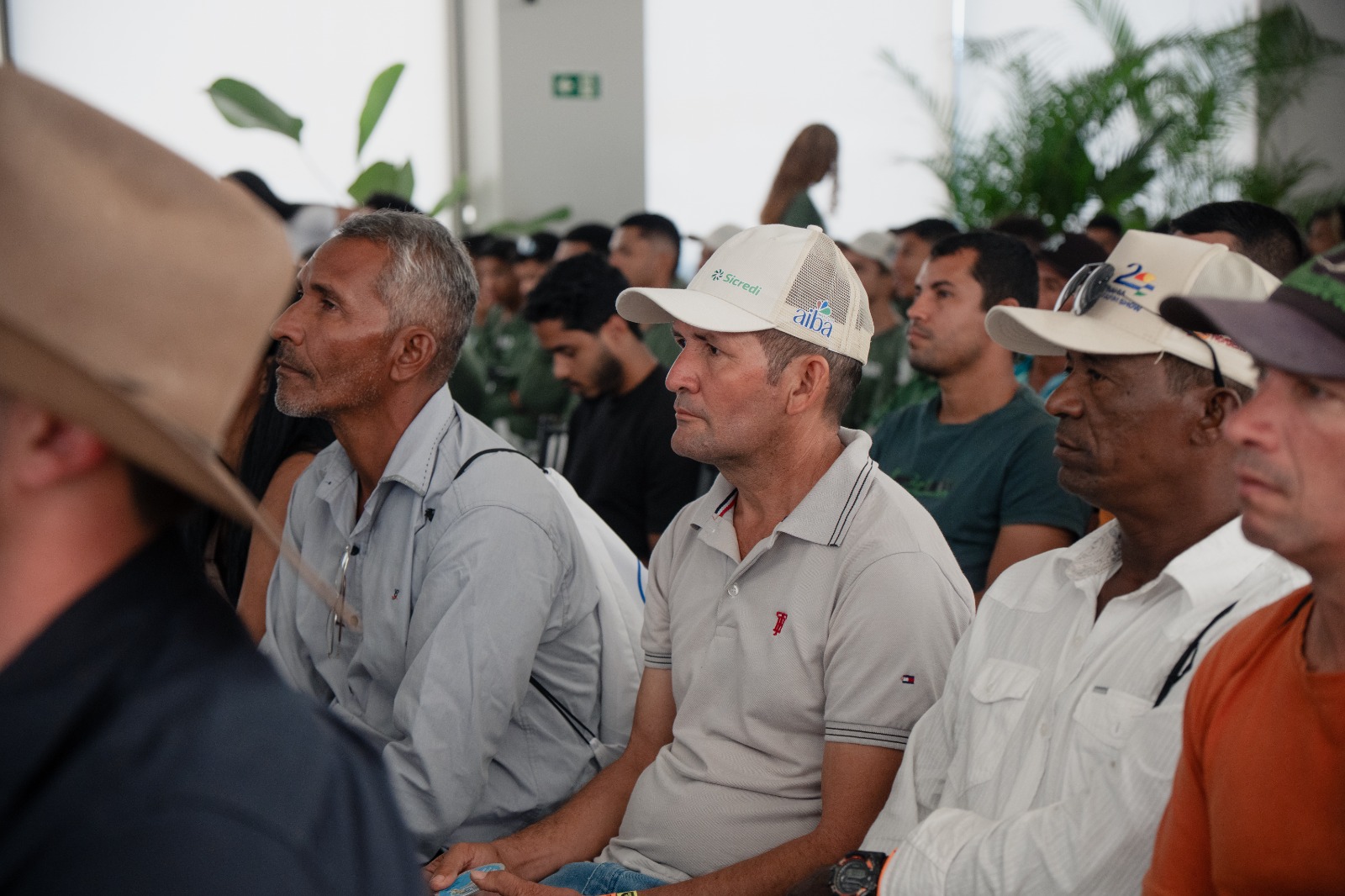 Participantes reunidos no auditório crédito rural